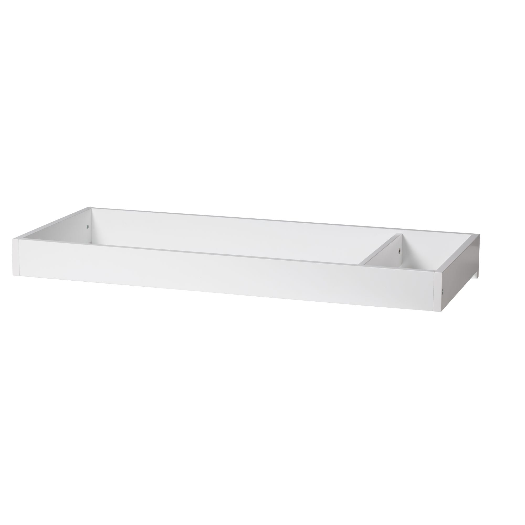 Little Seeds Laurel & Aster Collection double dresser topper in white, hero shot on a clean background.