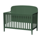 Little Seeds Briar Collection convertible crib in bottle green colour, hero shot on a clean background.